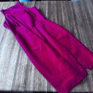 Banana Republic Size 10 Tall RED Work Dress